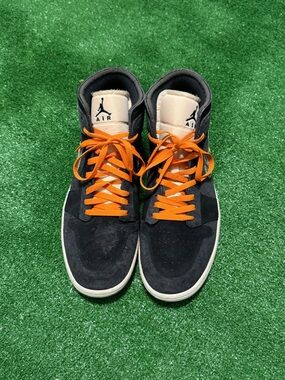 Nike Air Jordan 1 Mid Se Craft Olive Green Grey Orange